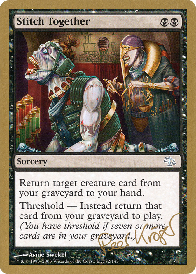 Stitch Together (Peer Kroger) [World Championship Decks 2003] | L.A. Mood Comics and Games