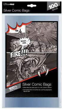 Silver Size 7-1/4" X 10-1/2" Comic Bags | L.A. Mood Comics and Games