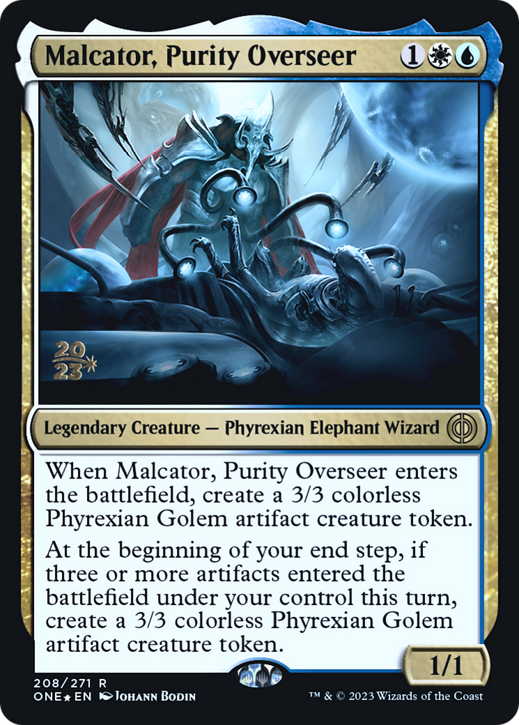 Malcator, Purity Overseer [Phyrexia: All Will Be One Prerelease Promos] | L.A. Mood Comics and Games