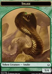 Snake // Zombie Double-Sided Token [Hour of Devastation Tokens] | L.A. Mood Comics and Games