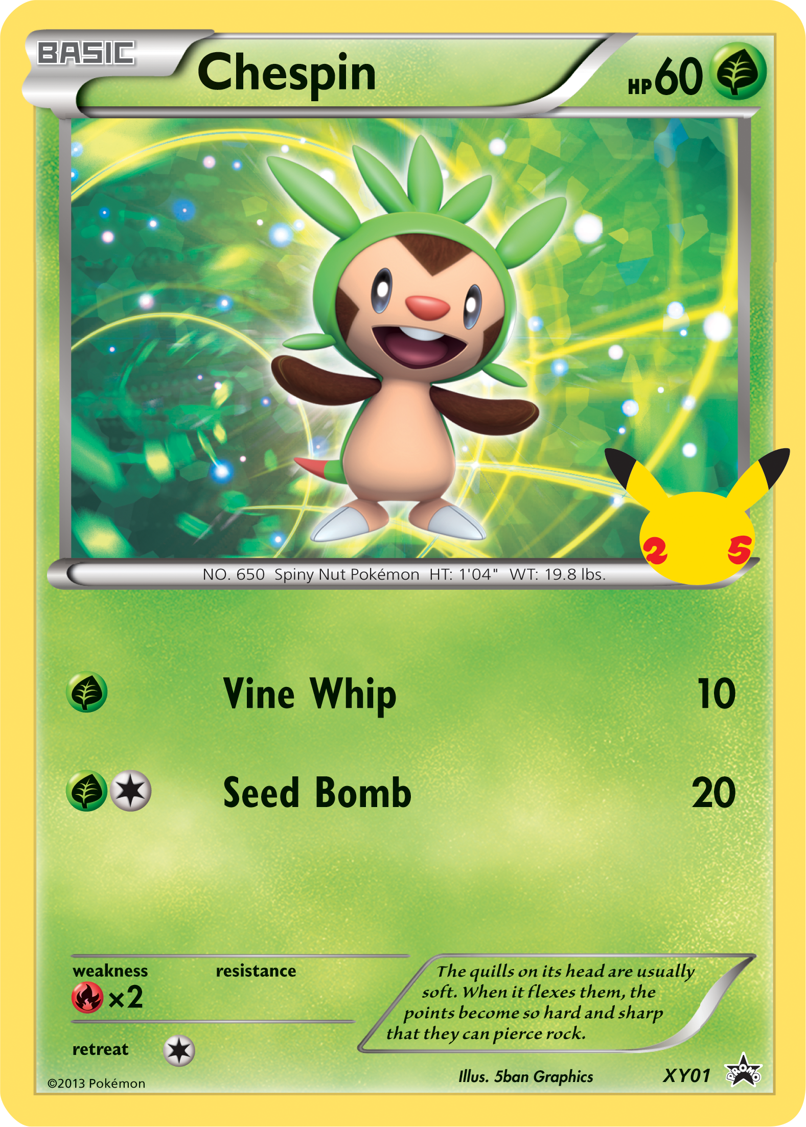 Chespin (XY01) [First Partner Pack] | L.A. Mood Comics and Games