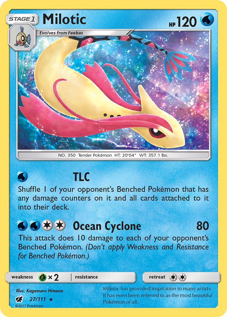 Milotic (27/111) [Sun & Moon: Crimson Invasion] | L.A. Mood Comics and Games