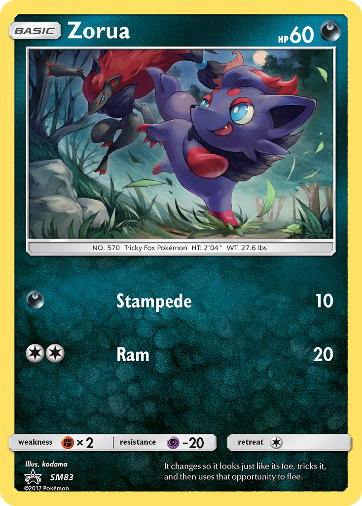 Zorua (SM83) [Sun & Moon: Black Star Promos] | L.A. Mood Comics and Games