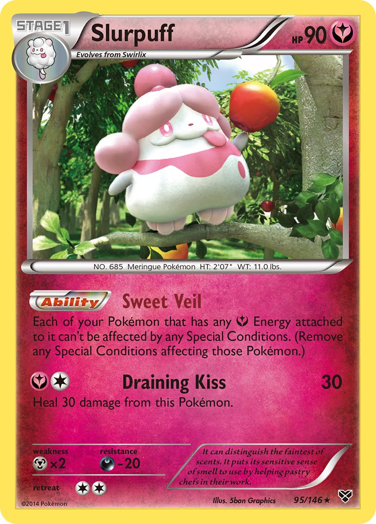 Slurpuff (95/146) (Theme Deck Exclusive) [XY: Base Set] | L.A. Mood Comics and Games