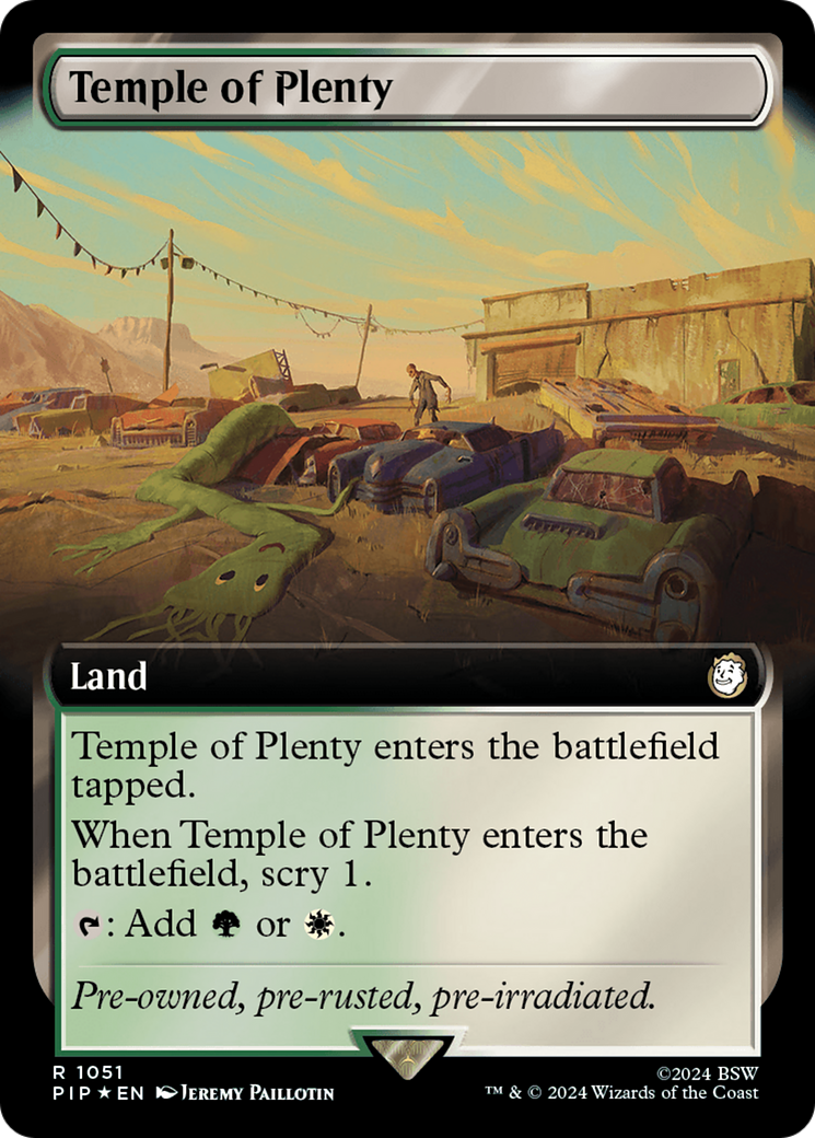 Temple of Plenty (Extended Art) (Surge Foil) [Fallout] | L.A. Mood Comics and Games