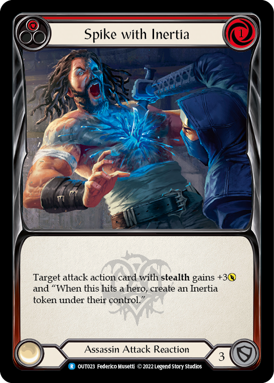 Spike with Inertia (Red) [OUT023] (Outsiders)  Rainbow Foil | L.A. Mood Comics and Games