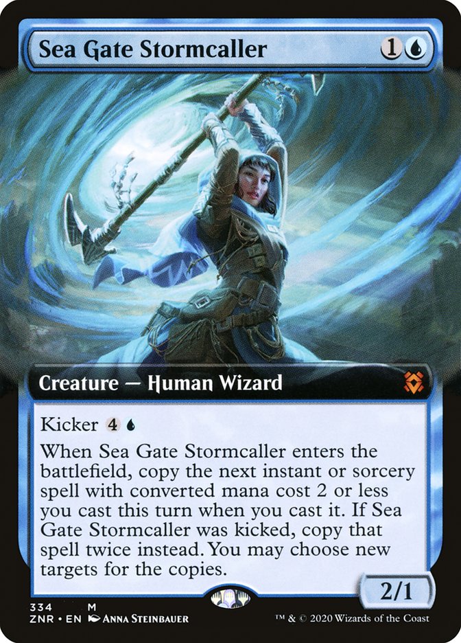 Sea Gate Stormcaller (Extended Art) [Zendikar Rising] | L.A. Mood Comics and Games