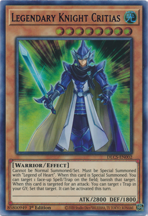 Legendary Knight Critias (Blue) [DLCS-EN002] Ultra Rare | L.A. Mood Comics and Games