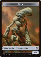 Myr // Thopter Double-Sided Token [Phyrexia: All Will Be One Commander Tokens] | L.A. Mood Comics and Games