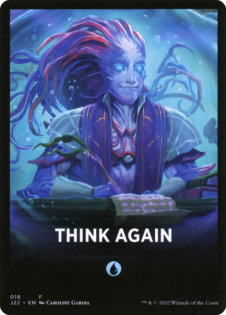 Think Again Theme Card [Jumpstart 2022 Front Cards] | L.A. Mood Comics and Games