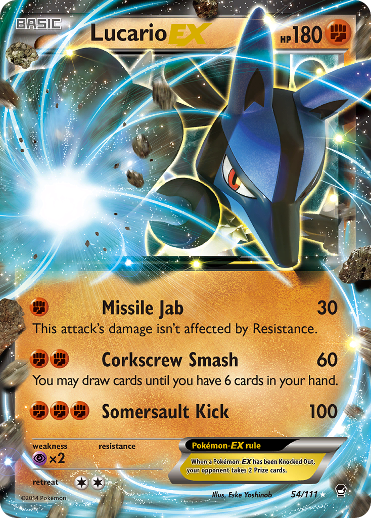 Lucario EX (54/111) [XY: Furious Fists] | L.A. Mood Comics and Games