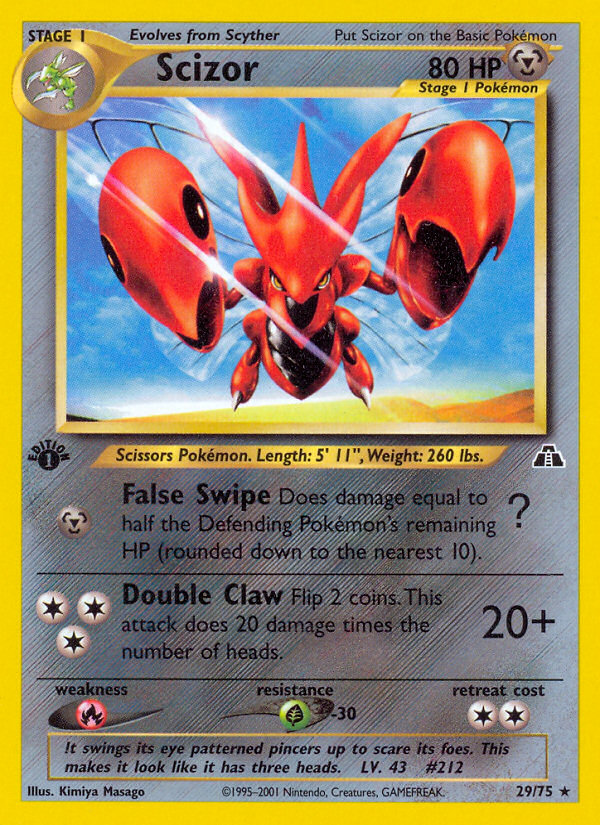 Scizor (29/75) [Neo Discovery 1st Edition] | L.A. Mood Comics and Games