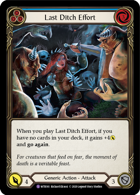 Last Ditch Effort [U-WTR161] (Welcome to Rathe Unlimited)  Unlimited Rainbow Foil | L.A. Mood Comics and Games