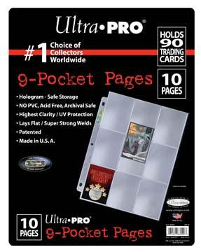 9-Pocket Platinum Page for Standard Size Cards | L.A. Mood Comics and Games