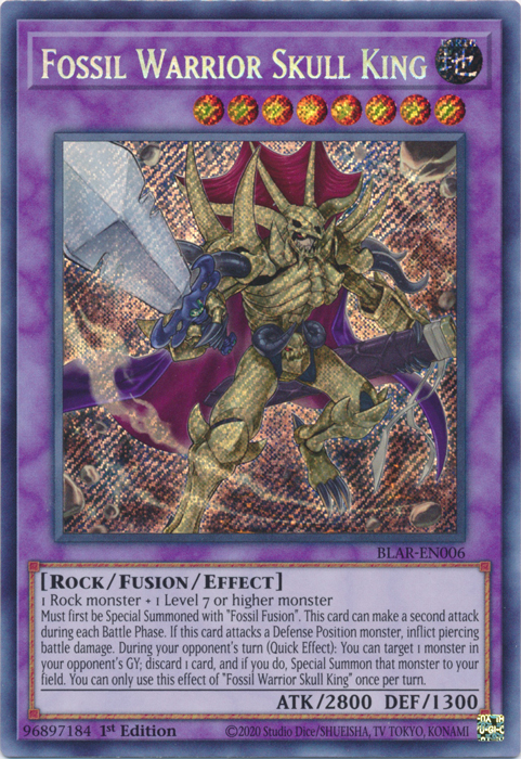 Fossil Warrior Skull King [BLAR-EN006] Secret Rare | L.A. Mood Comics and Games