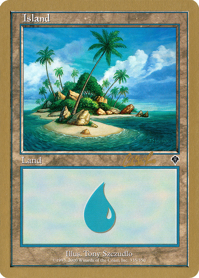 Island (cr335a) (Carlos Romao) [World Championship Decks 2002] | L.A. Mood Comics and Games