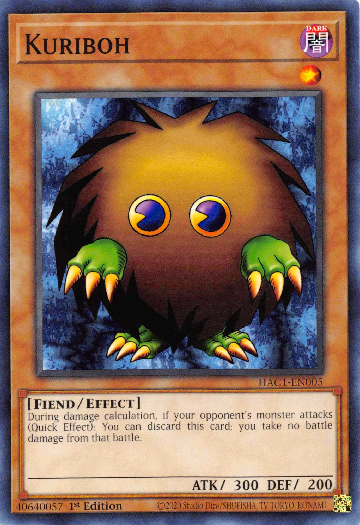 Kuriboh [HAC1-EN005] Common | L.A. Mood Comics and Games