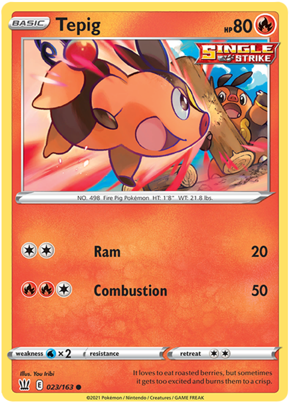 Tepig (023/163) [Sword & Shield: Battle Styles] | L.A. Mood Comics and Games