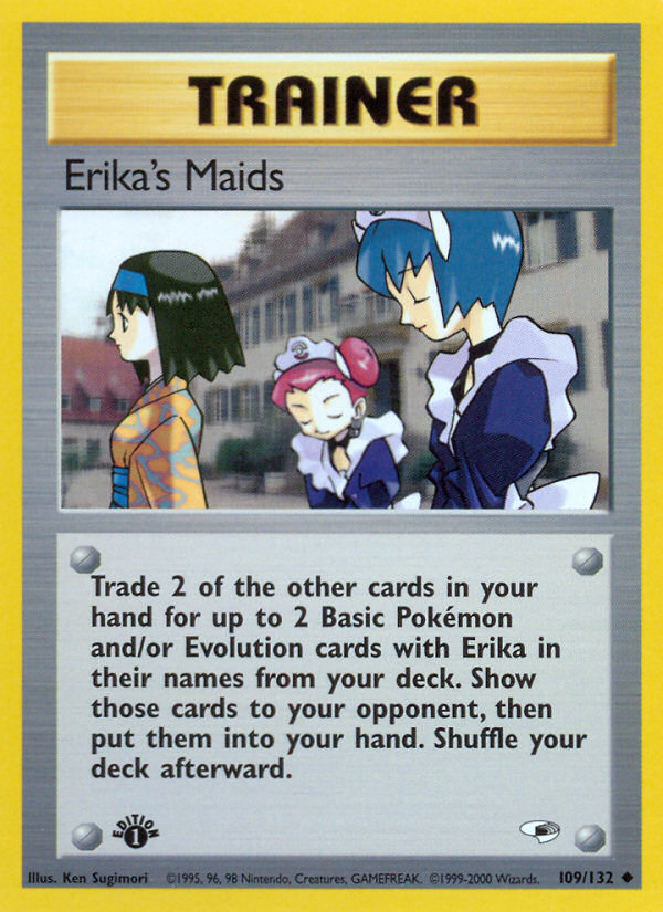 Erika's Maids (109/132) [Gym Heroes 1st Edition] | L.A. Mood Comics and Games