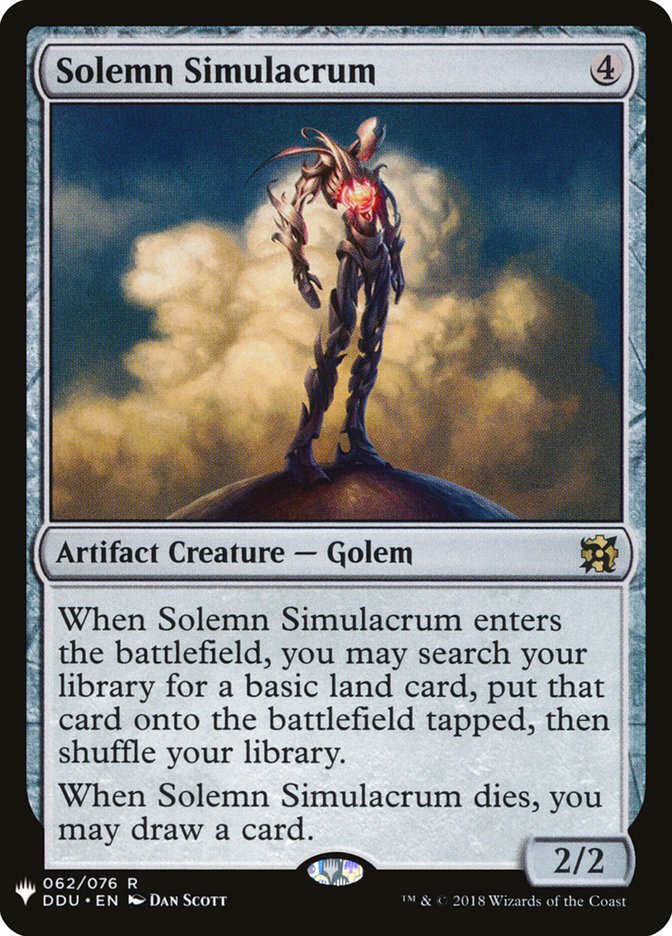 Solemn Simulacrum [Mystery Booster] | L.A. Mood Comics and Games