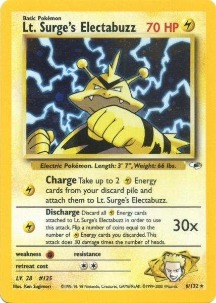 Lt. Surge's Electabuzz (6/132) [Gym Heroes Unlimited] | L.A. Mood Comics and Games