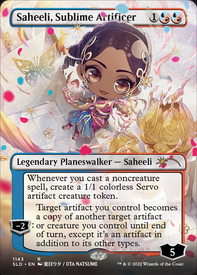 Saheeli, Sublime Artificer (Borderless) [Secret Lair Drop Series] | L.A. Mood Comics and Games