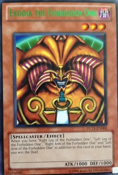 Exodia the Forbidden One (Green) [DL11-EN006] Rare | L.A. Mood Comics and Games