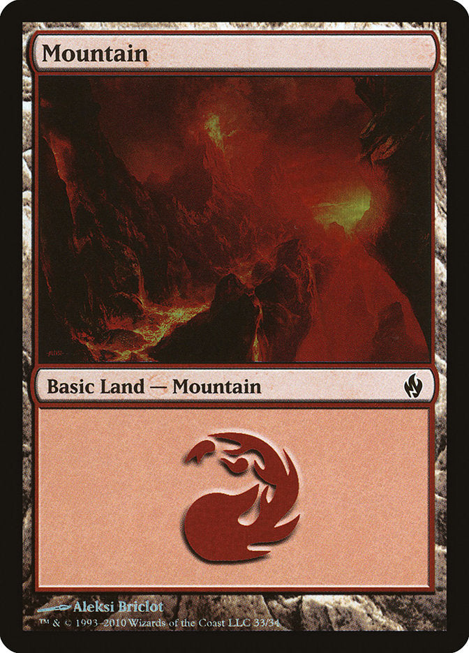 Mountain (33) [Premium Deck Series: Fire and Lightning] | L.A. Mood Comics and Games