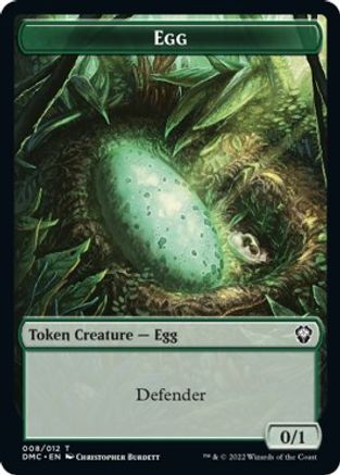 Snake // Egg Double-Sided Token [Dominaria United Commander Tokens] | L.A. Mood Comics and Games