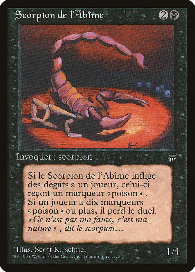 Pit Scorpion (French) - "Scorpion de l'Abime" [Renaissance] | L.A. Mood Comics and Games