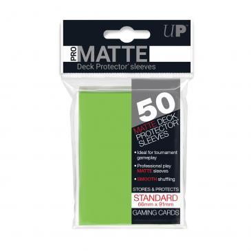 50ct Pro-Matte Lime Green Standard Deck Protectors | L.A. Mood Comics and Games