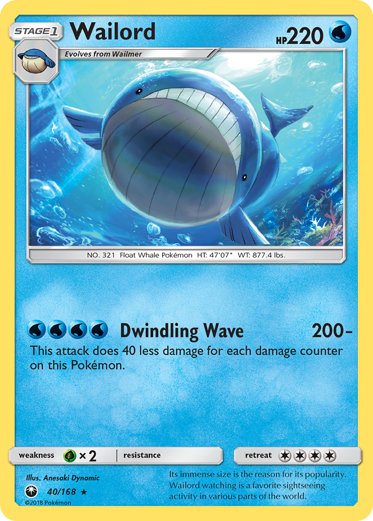 Wailord (40/168) [Sun & Moon: Celestial Storm] | L.A. Mood Comics and Games