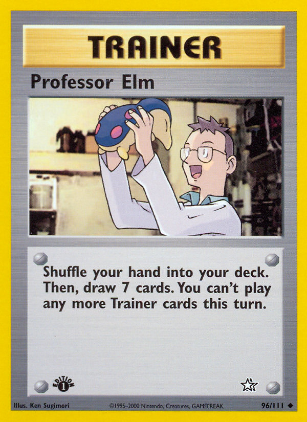 Professor Elm (96/111) [Neo Genesis 1st Edition] | L.A. Mood Comics and Games