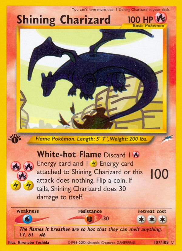 Shining Charizard (107/105) [Neo Destiny 1st Edition] | L.A. Mood Comics and Games