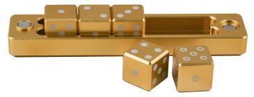 D6 - 5 Dice Set Gravity Dice Gold | L.A. Mood Comics and Games