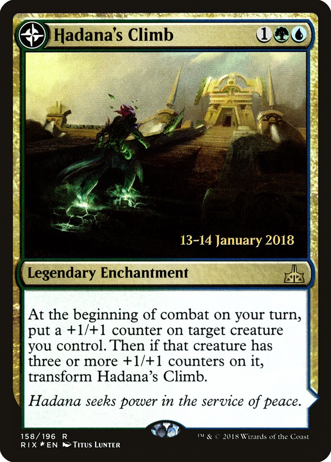 Hadana's Climb // Winged Temple of Orazca [Rivals of Ixalan Prerelease Promos] | L.A. Mood Comics and Games