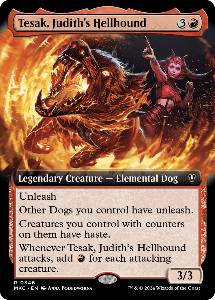 Tesak, Judith's Hellhound (Extended Art) [Murders at Karlov Manor Commander] | L.A. Mood Comics and Games