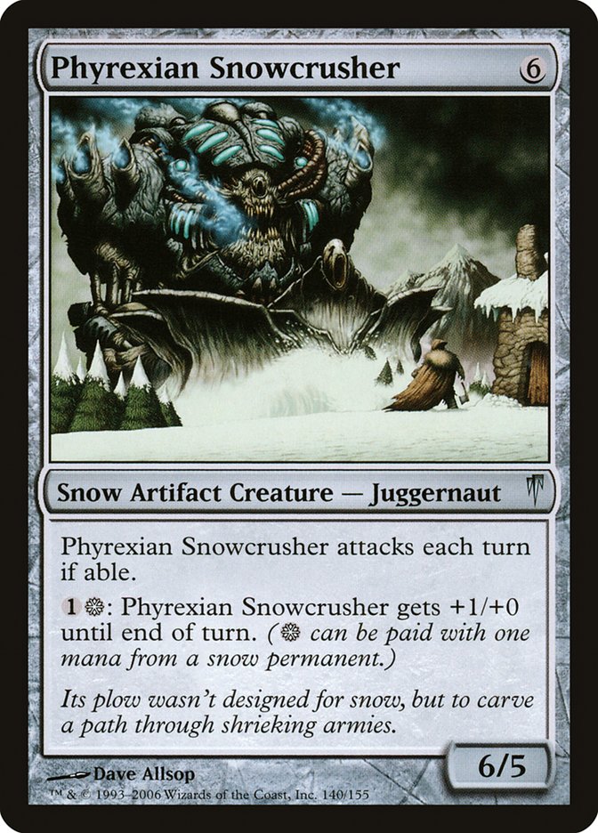 Phyrexian Snowcrusher [Coldsnap] | L.A. Mood Comics and Games