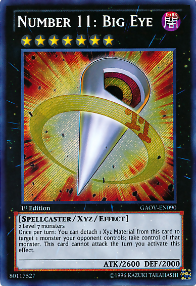 Number 11: Big Eye [GAOV-EN090] Secret Rare | L.A. Mood Comics and Games