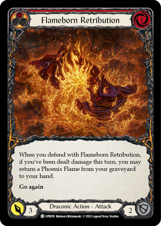 Flameborn Retribution [UPR095] (Uprising)  Rainbow Foil | L.A. Mood Comics and Games