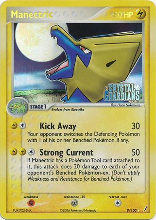 Manectric (8/100) (Stamped) [EX: Crystal Guardians] | L.A. Mood Comics and Games