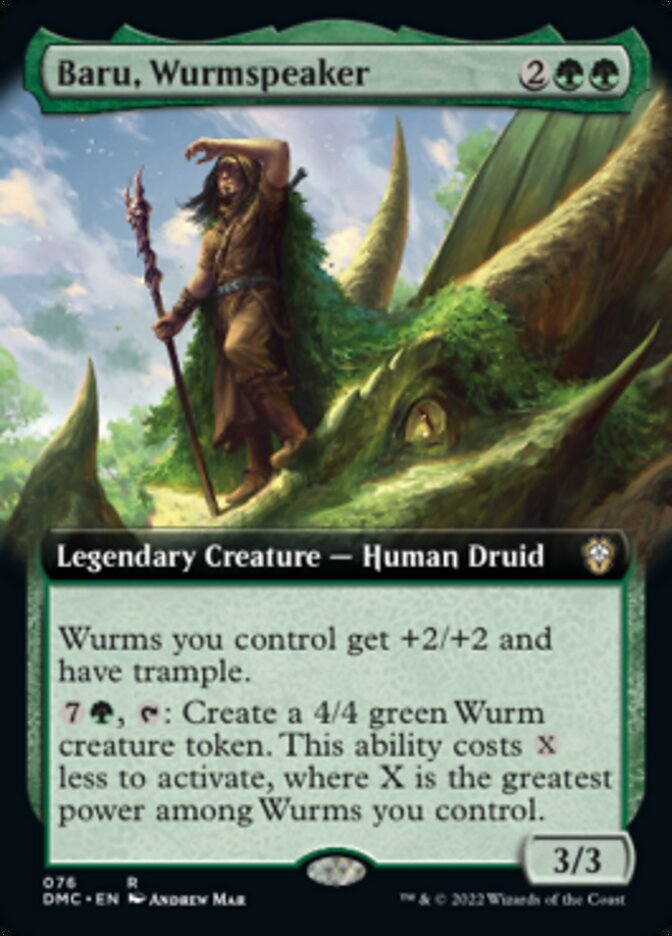 Baru, Wurmspeaker (Extended Art) [Dominaria United Commander] | L.A. Mood Comics and Games