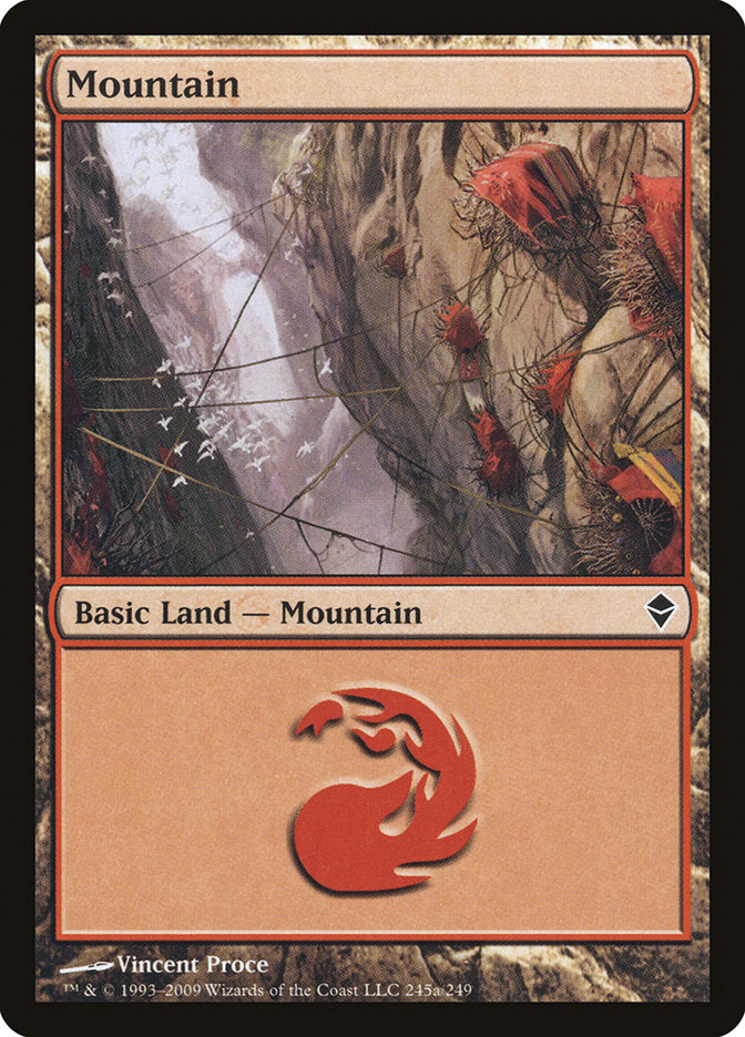 Mountain (245a) [Zendikar] | L.A. Mood Comics and Games