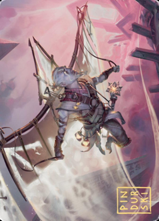 Kitesail Cleric Art Card (Gold-Stamped Signature) [Zendikar Rising Art Series] | L.A. Mood Comics and Games