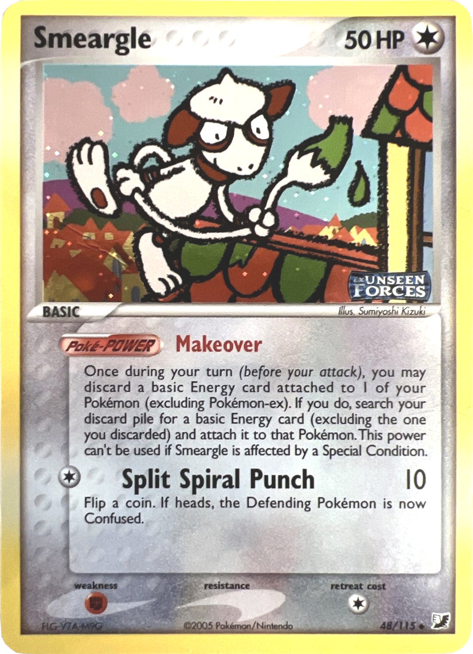 Smeargle (48/115) (Stamped) [EX: Unseen Forces] | L.A. Mood Comics and Games