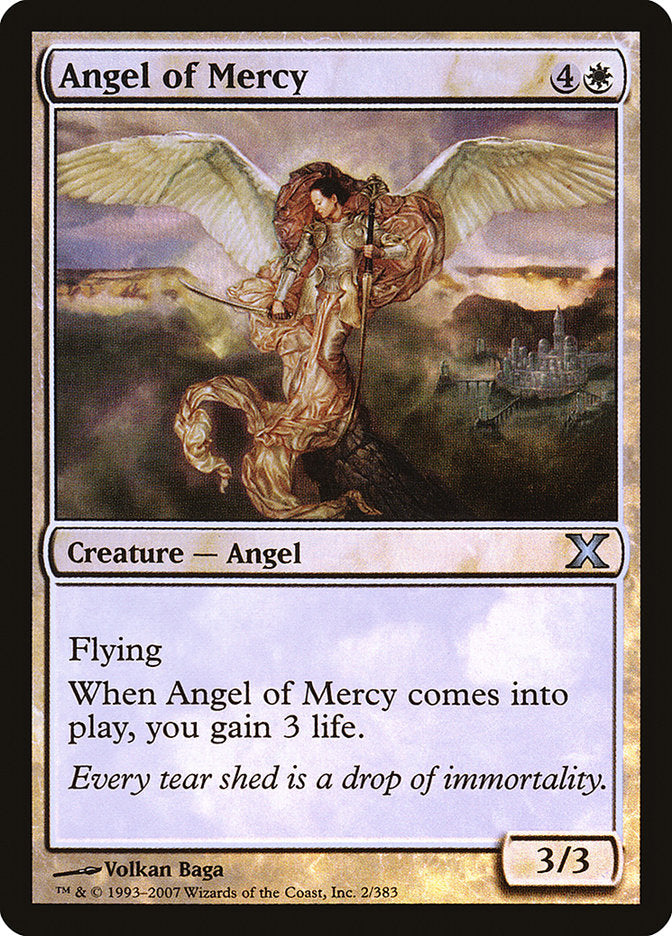 Angel of Mercy (Premium Foil) [Tenth Edition] | L.A. Mood Comics and Games