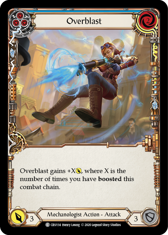Overblast (Blue) [CRU114] (Crucible of War)  1st Edition Rainbow Foil | L.A. Mood Comics and Games