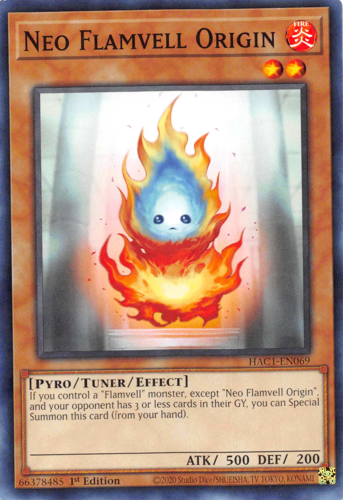Neo Flamvell Origin [HAC1-EN069] Common | L.A. Mood Comics and Games