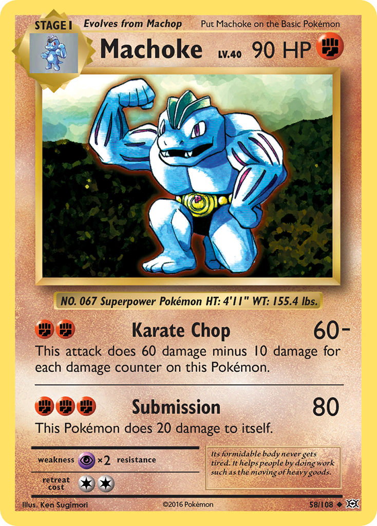 Machoke (58/108) [XY: Evolutions] | L.A. Mood Comics and Games