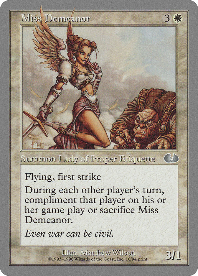 Miss Demeanor [Unglued] | L.A. Mood Comics and Games